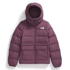 The North Face Gotham Jacket Womens Small Midnight Mauve Full-Zip Hooded DDR165